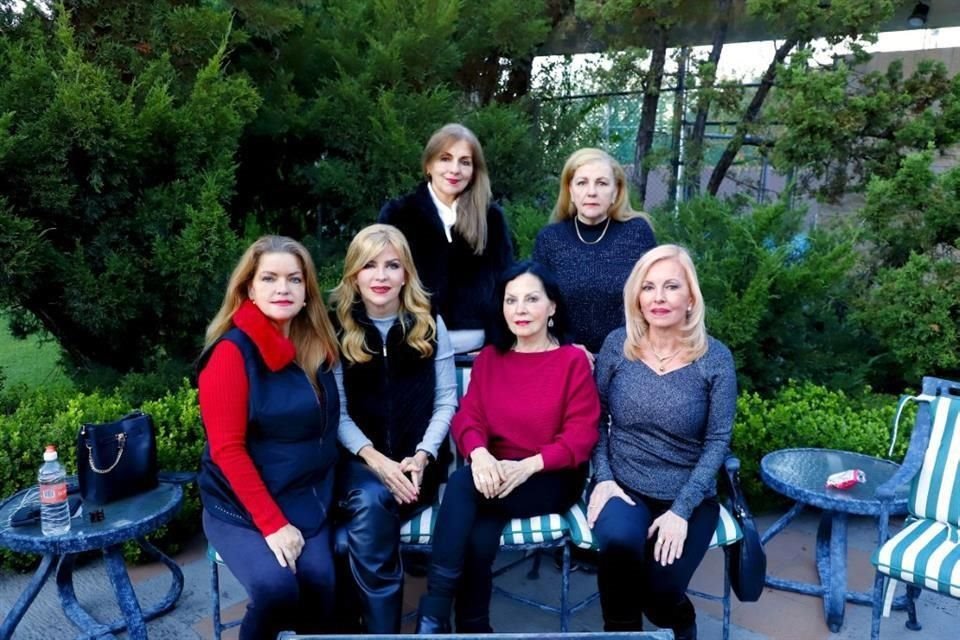 Las hermanas Miriam, Patricia, Bárbara, Catalina, Alejandra y Consuelo Ibarra