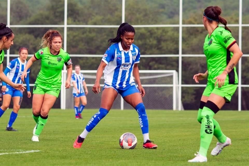 Las Rayadas se impusieron 2-0 sobre Bravas en su primer amistoso rumbo al Clausura 2024, en el duelo que marcó el debut de la costarricense Amelia Valverde como entrenadora albiazul.