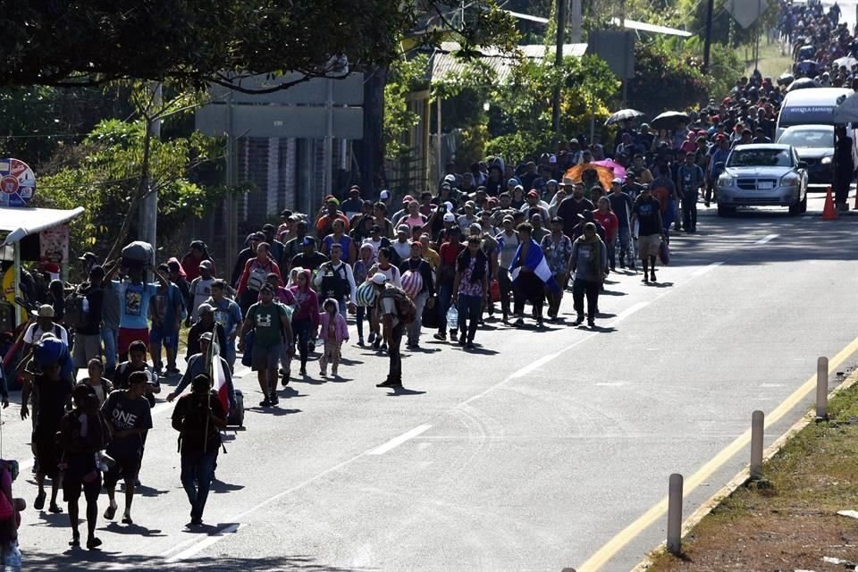 La caravana de migrantes avanza por el sur de Chiapas desde el pasado 24 de diciembre.