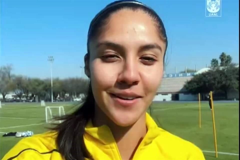 Alison González reportó este miércoles a los entrenamientos con Tigres Femenil.