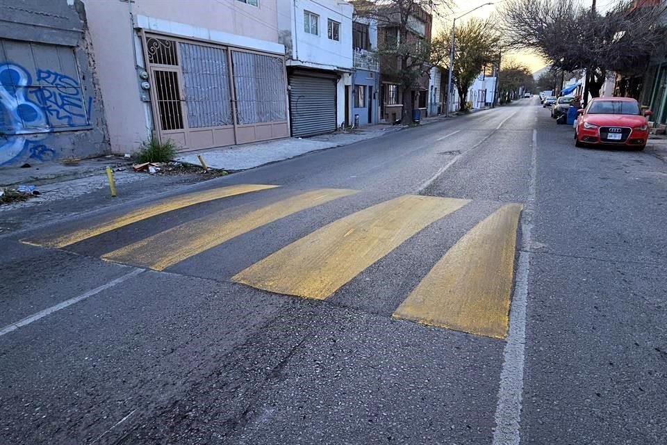 Un bordo fue pintado en la calle Aramberri.