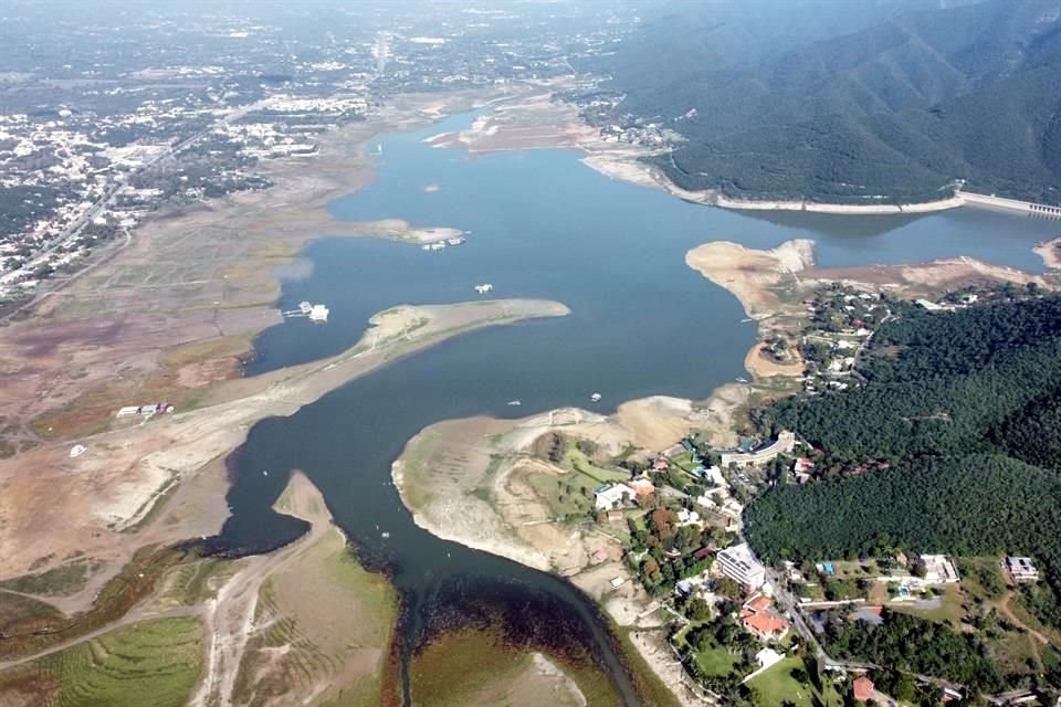 El agua que ha entrado la Presa La Boca en las últimas semanas ha venido a la baja. 