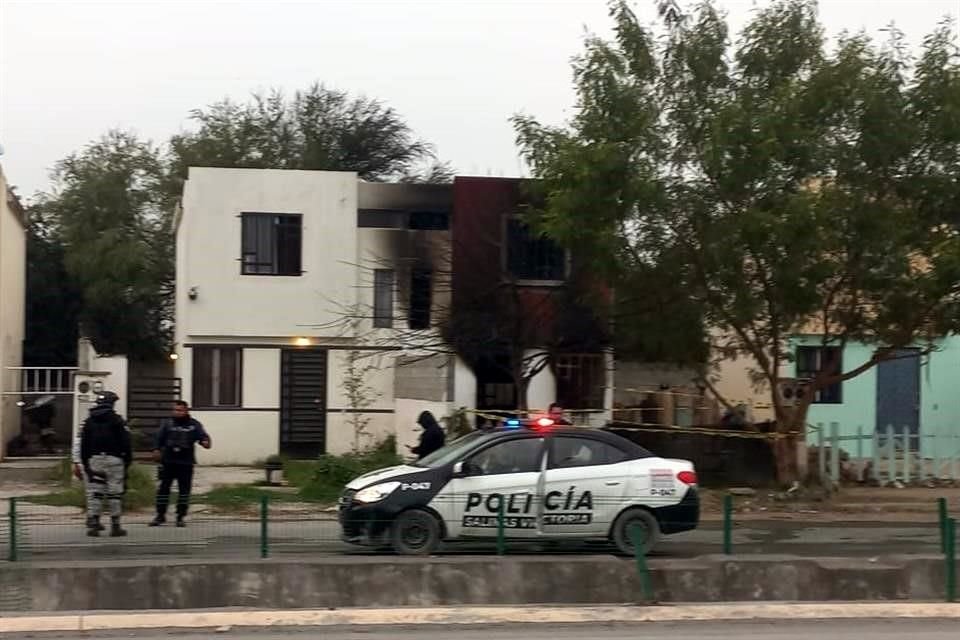 El incendio ocurrió en una casa en la Colonia Valle del Norte, en Salinas Victoria.