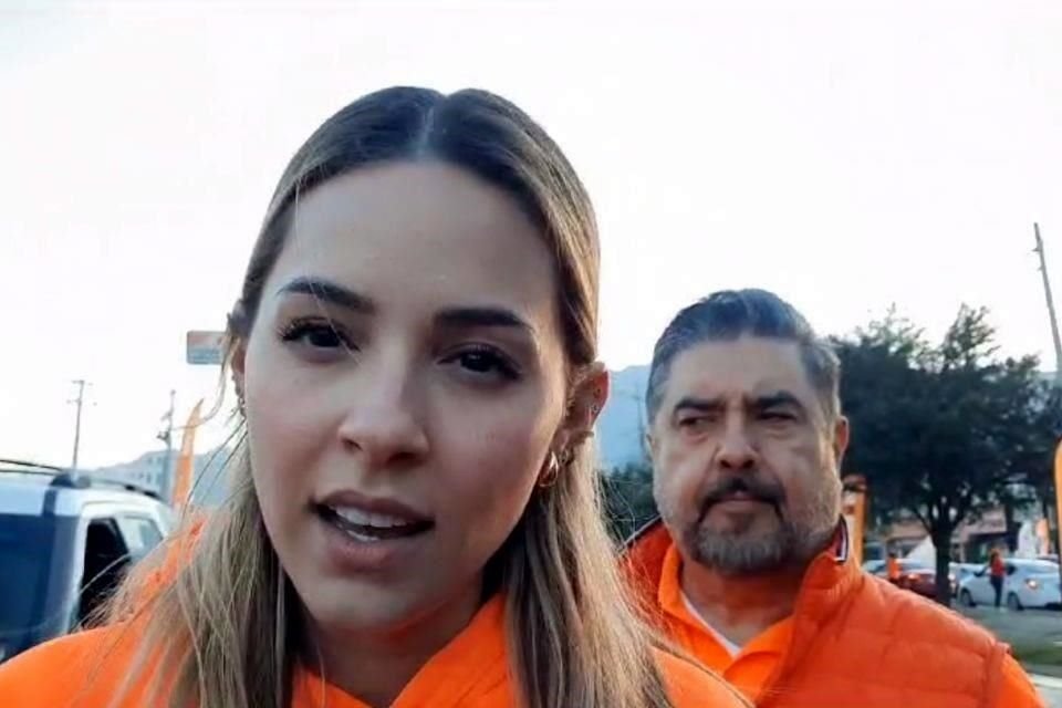 Mariana Rodríguez, precandidata de Movimiento Ciudadano por la Alcaldía de Monterrey.