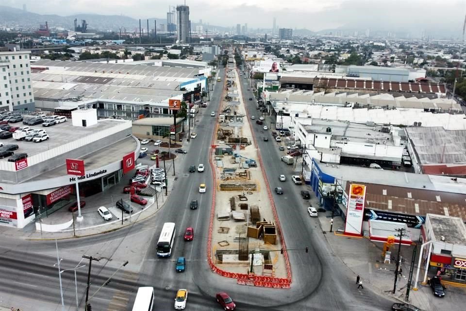 La construcción de la Línea 6 del Metro llega hasta el tramo entre la Y Griega y Churubusco, en Monterrey.