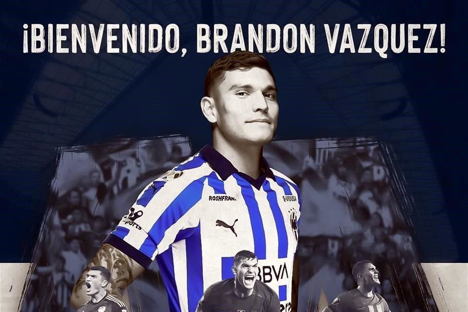 Brandon Vázquez fue anunciado oficialmente como jugador de Rayados.