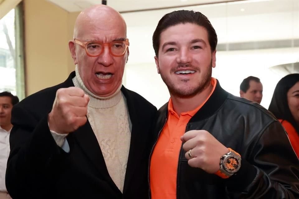 Dante Delgado, líder de MC, y Samuel García, Gobernador de NL.