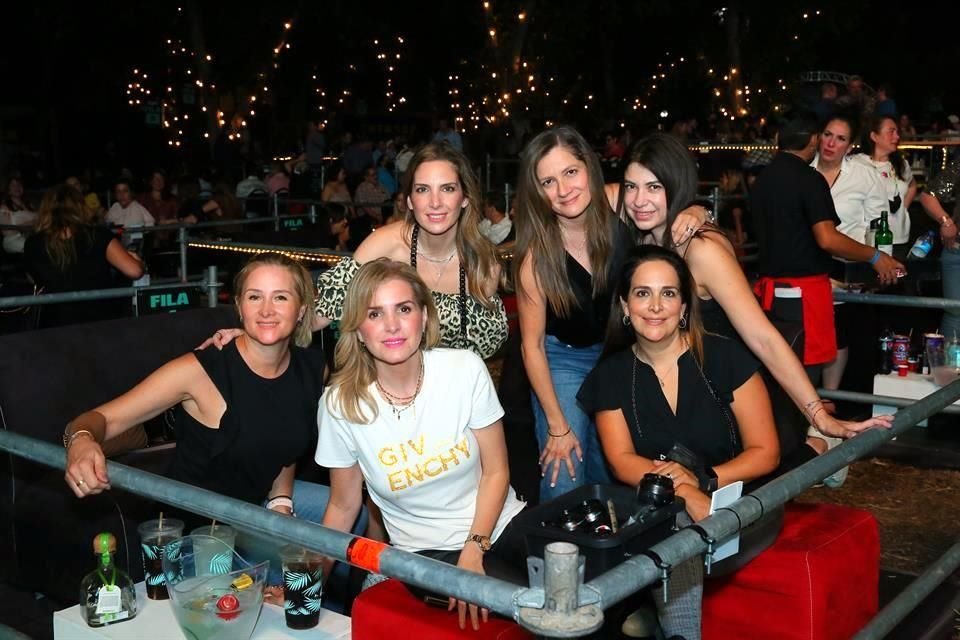 Adriana Peña de Treviño, Érika Páez de Villarreal, Lili Naranjo de Garza, Mayela González de Ramano, Dina Iglesias y Laura Sepúlveda