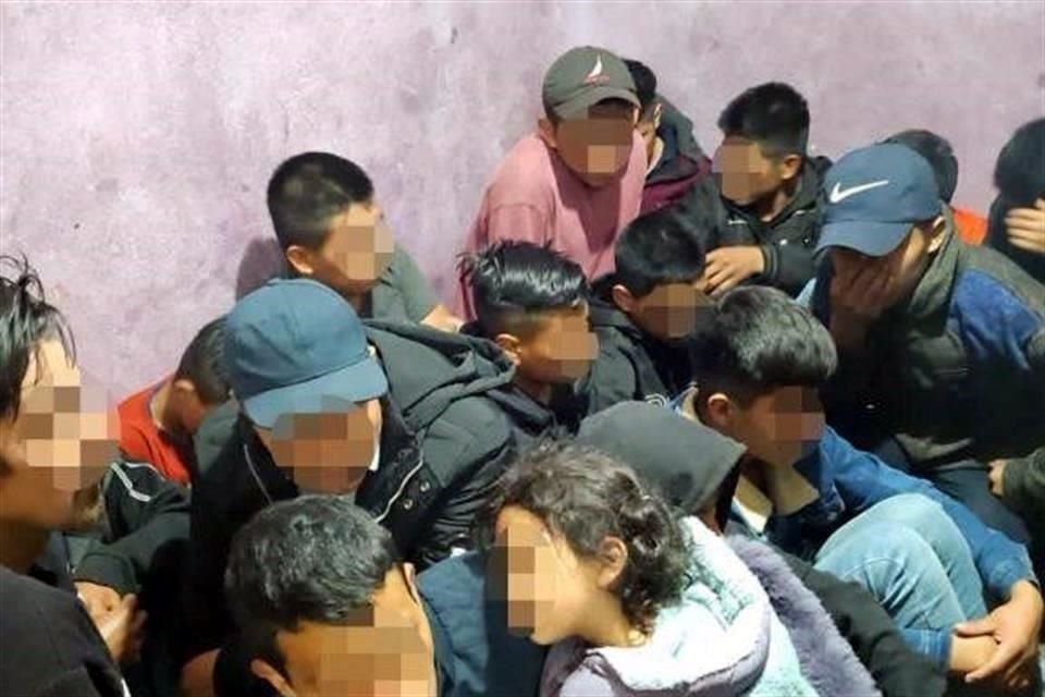 Los migrantes fueron puestos a disposición de las autoridades competentes quienes determinarán su estatus migratorio