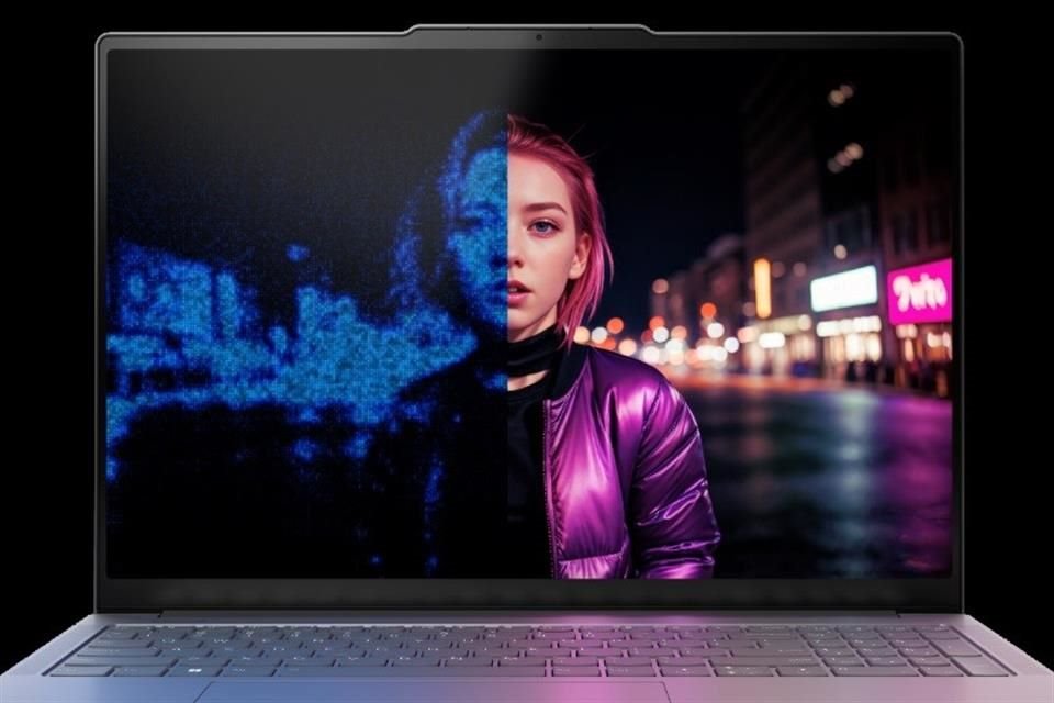 Lenovo Yoga Pro 9i también integra el chip Intel Ultra Core para ejecutar tareas de IA de manera local. Esta laptop ofrece diversas herramientas para diseñadores y creadores de contenido.