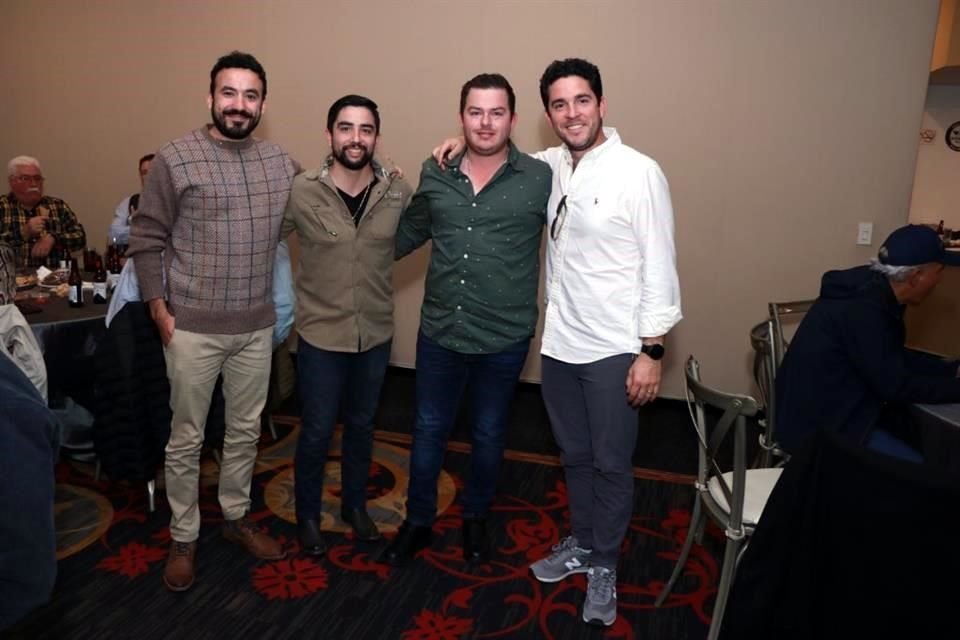 Iván Díaz, Jesús Zertuche, Alejandro Palacios y Bernardo García