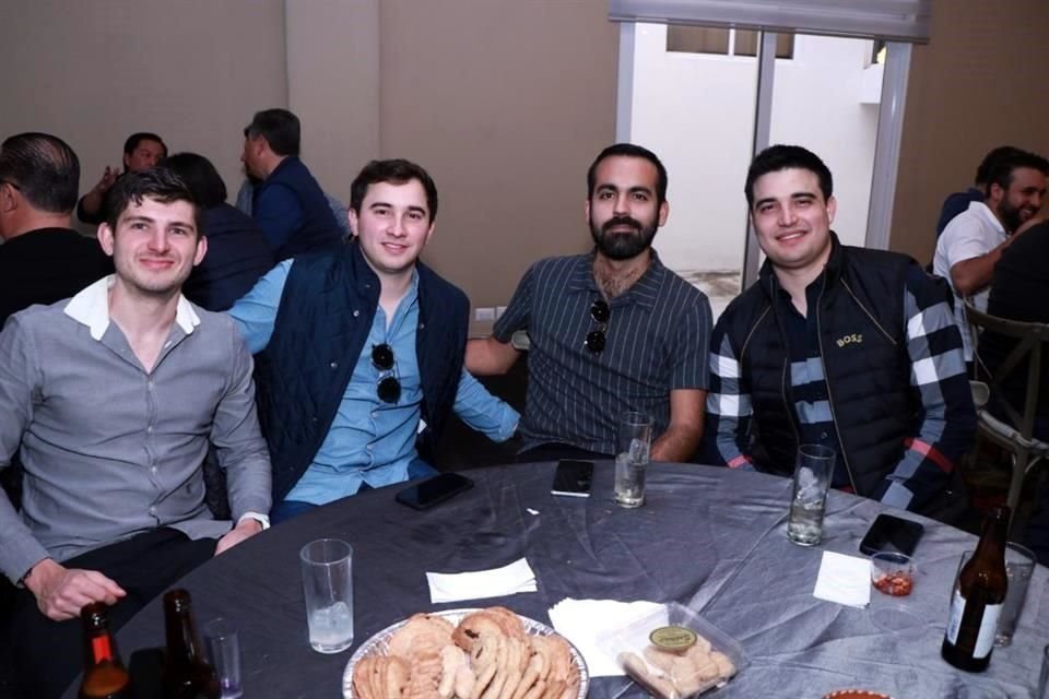 Javier Díaz, Diego Garza, José Díaz y Misael Montalvo