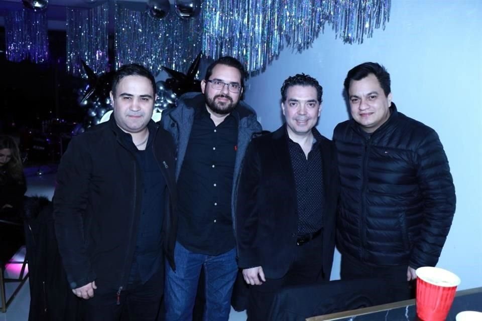 David González, Héctor Leal, Eduardo Garza y Agustín Marmolejo