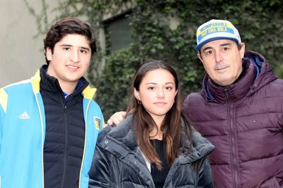 Gabriel Guerra, Fernanda Incera y Jesús Incera