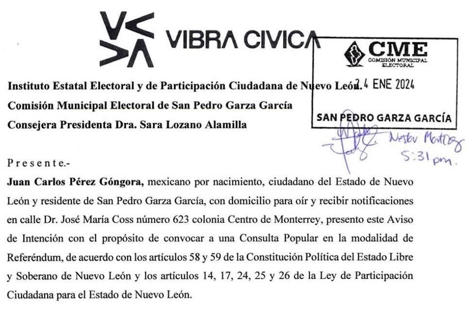 Juan Carlos Pérez Góngora, integrante de la agrupación, señaló que el objetivo es modificar el artículo primero de Ley Ambiental de Nuevo León.