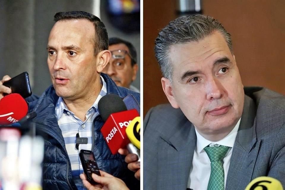 Carlos de la Fuente, coordinador del PAN en el Congreso(izq) y Waldo Fernández, coordinador de Morena en el Legislativo(der).