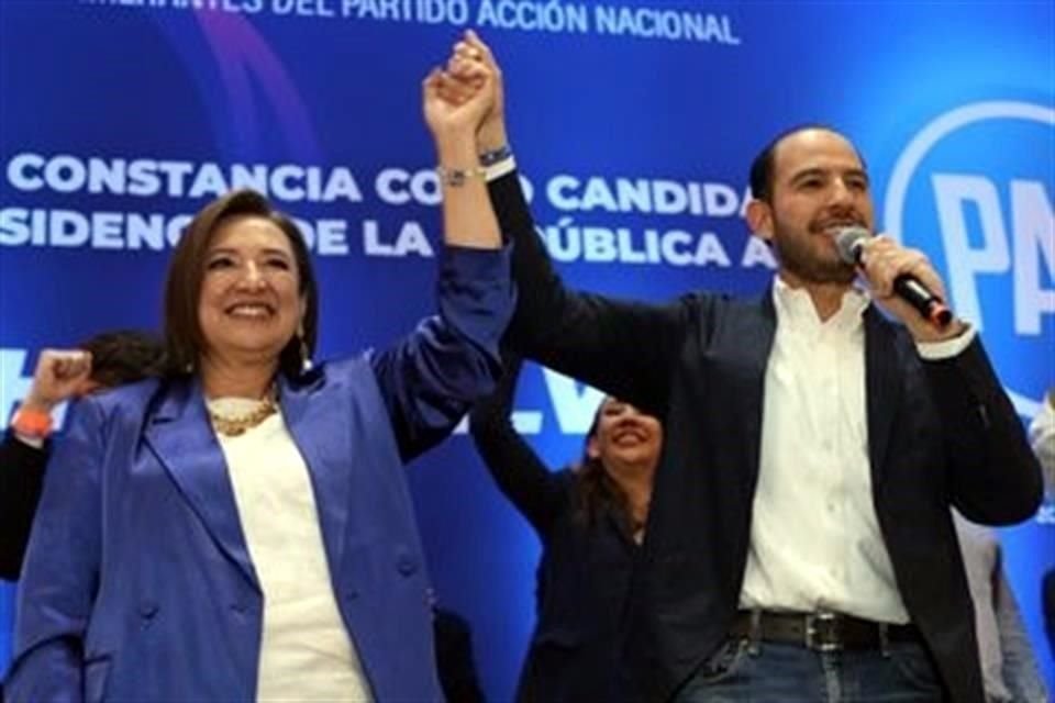 El dirigente del PAN, Marko Cortés, condenó críticas de AMLO en nuevo libro y dijo que si Xóchitl llega a la Presidencia los insultos acabarán.