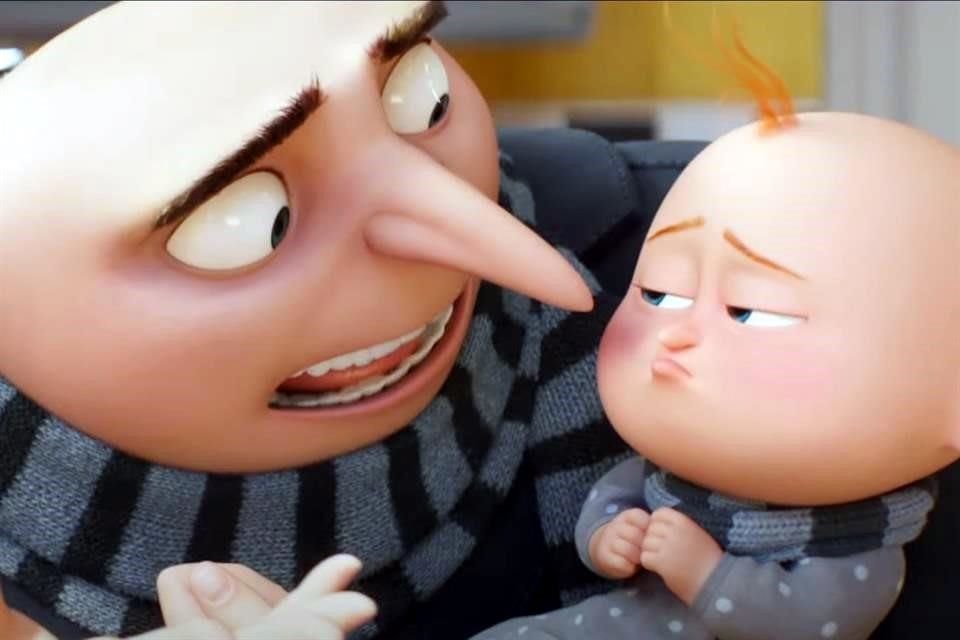 En el nuevo filme, Gru y Lucy le darán la bienvenida a un bebé.