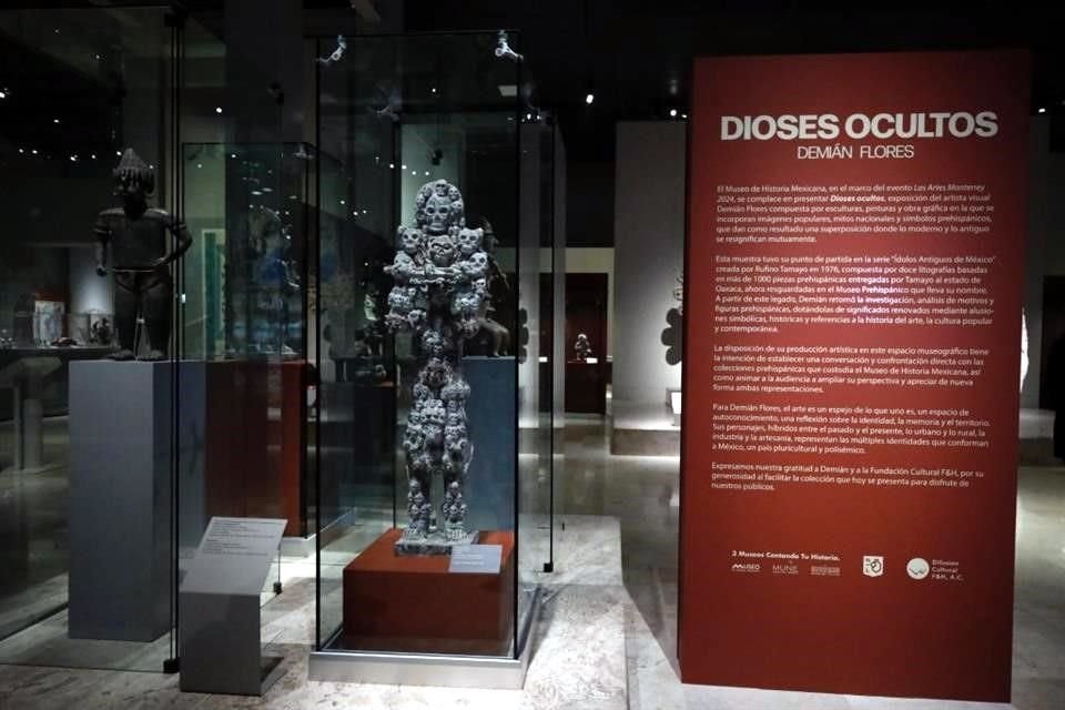 La exposición 'Dioses ocultos' de Demián Flores es parte de la Semana de Las Artes Monterrey y se presenta en el Museo de Historia Mexicana.