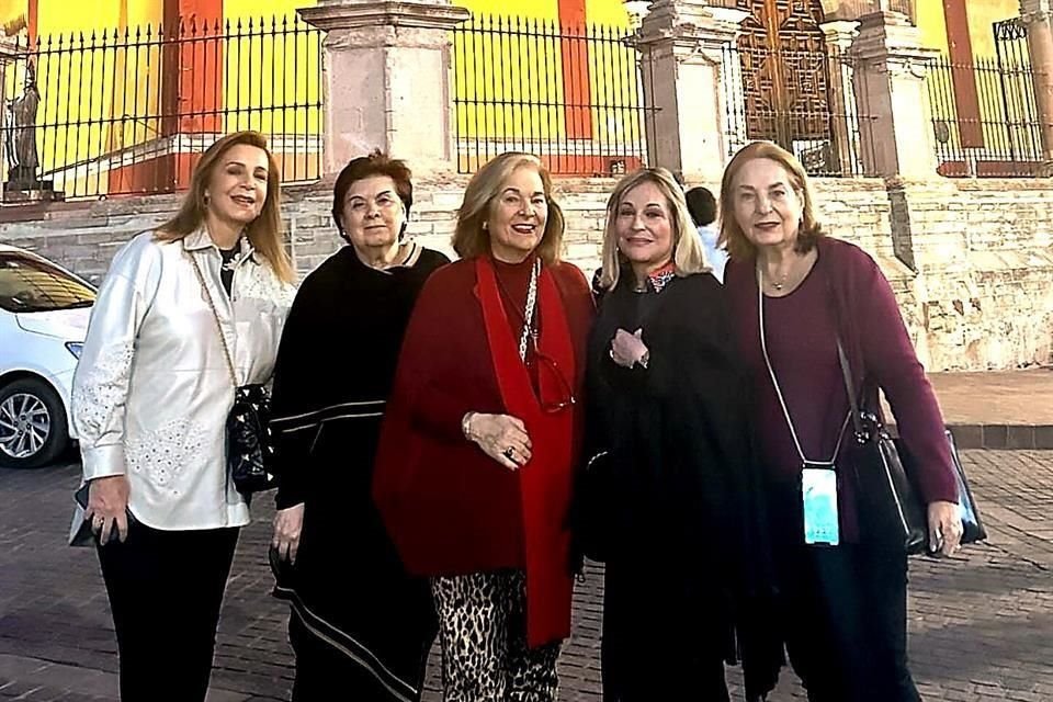 Un viaje entre amigas, por la ciudad de Guanajuato, fue el que realizaron recientemente Liliana Melo, Sari Bermúdez, Cordelia Cortés, y Blanca Melo, entre otras.