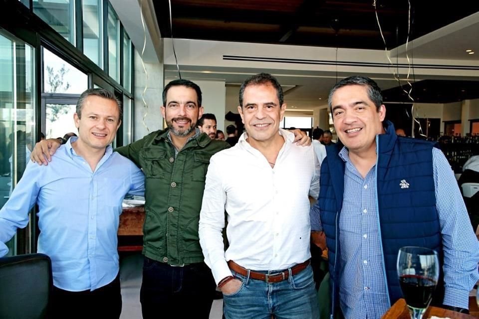 Leonardo Manrique, José María Salvador, Jorge Coronado y Juan Carlos Calderón