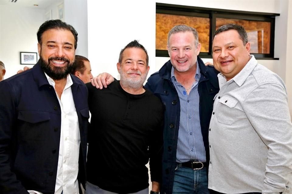 Marco Guerrero, Alberto Sentíes, Maco Negrete y Alfonso Roiz