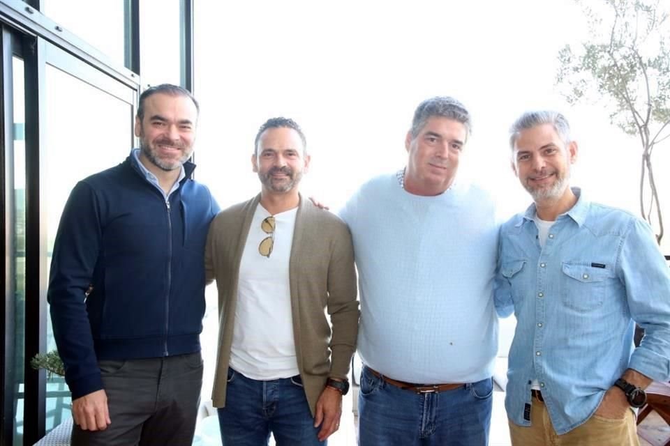 Eduardo Alonso Mendívil, Rafael Navarro, Juan Mario Garza y Federico García Iza