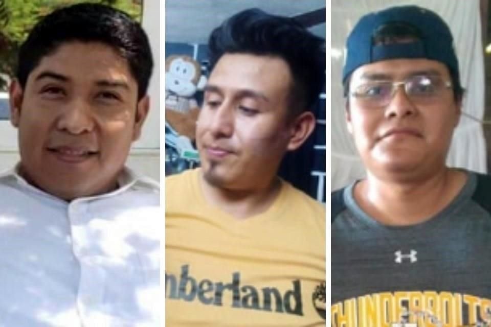 Bonfilio Herrera, Iroel Basilio Moso y Alí Emmanuel González Balbuena se reportaron por última vez a las 12:27 horas.