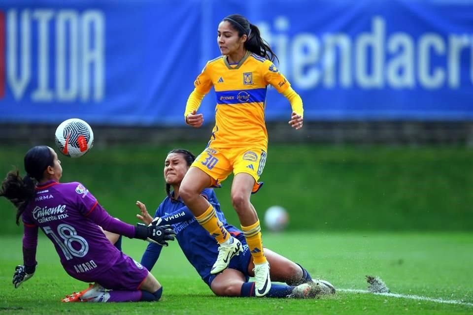 Con doblete de Alison González, Tigres Femenil derrotó 2-1 de visita a Cruz Azul para mantener paso perfecto de 6 ganados en 6 juegos.