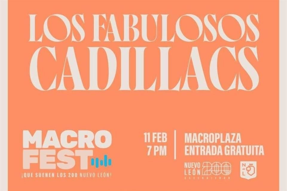 El grupo argentino se presentará el próximo 11 de febrero en el MacroFest.