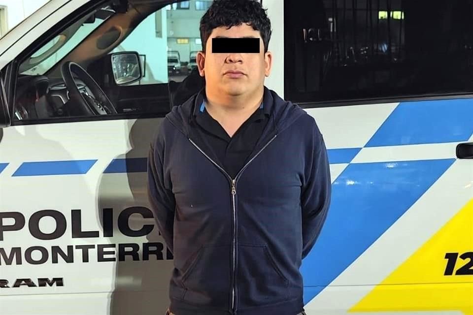 César S., de 28 años, fue detenido por la Policía de Monterrey.