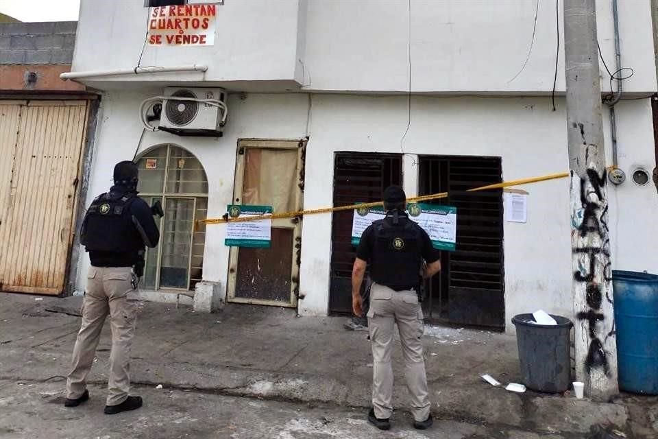 El cateo se llevó a cabo en una casa de la calle Madagascar, entre Luxemburgo y Laos, en la Colonia Prados de la Cieneguita.