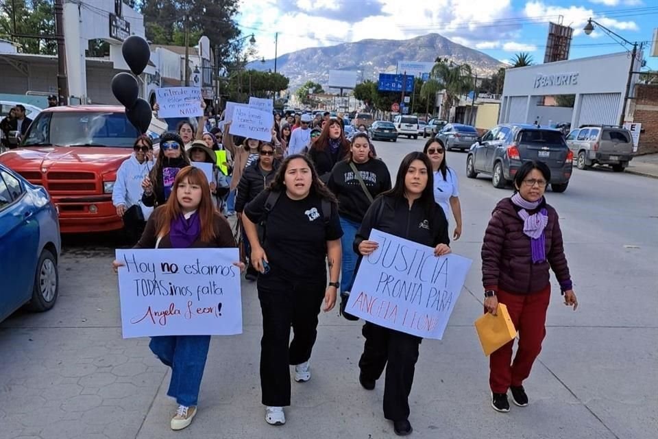 La protesta comenzó en el Monumento a la Madre y concluyó en el Palacio Municipal de Tecate, Baja California.