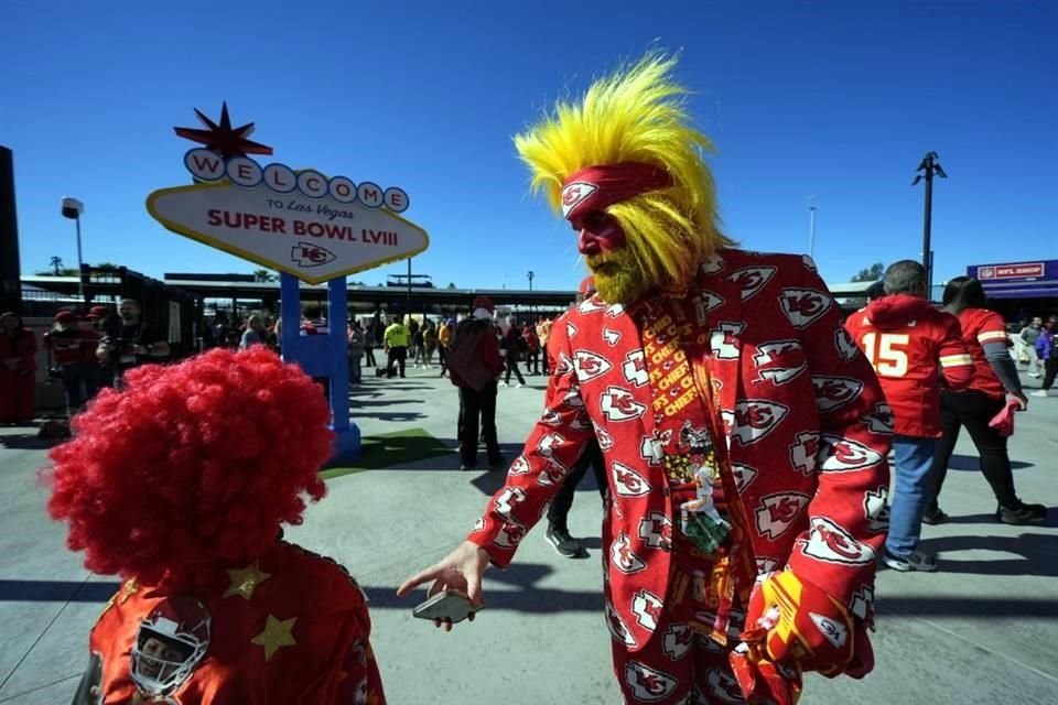 La pintoresca fiesta del Super Bowl.