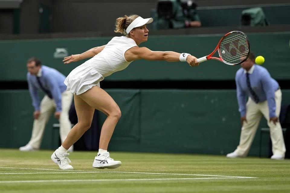 La suiza Viktorija Golubic  poco pudo hacer ante Pliskova.