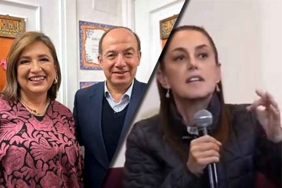 Xóchitl Gálvez se encontró con Felipe Calderón durante la gira de la candidata presidencial en Madrid, España.