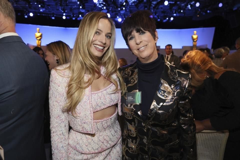 Margot Robbie y Diane Warren convivieron en el evento de la Academia.