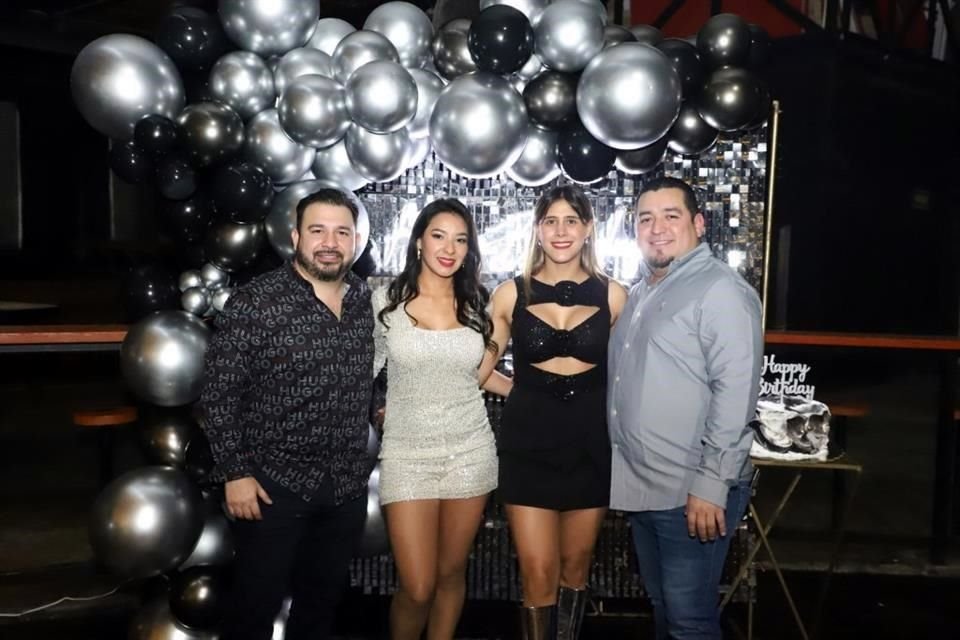 Christofer Treviño, Paola Salinas, Alejandra Pérez y Juan Manuel Palacios