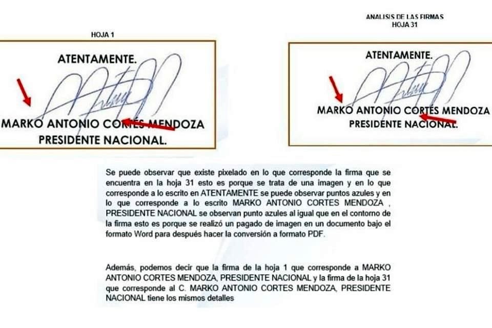 Según Morena, los documentos presentados fueron 'copias simples' y no certificados de un original.