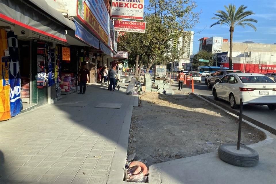 Los trabajos fueron comenzados en junio, sin embargo, tras nueve meses, el Municipio aún tiene trabajo pendiente en el sector.