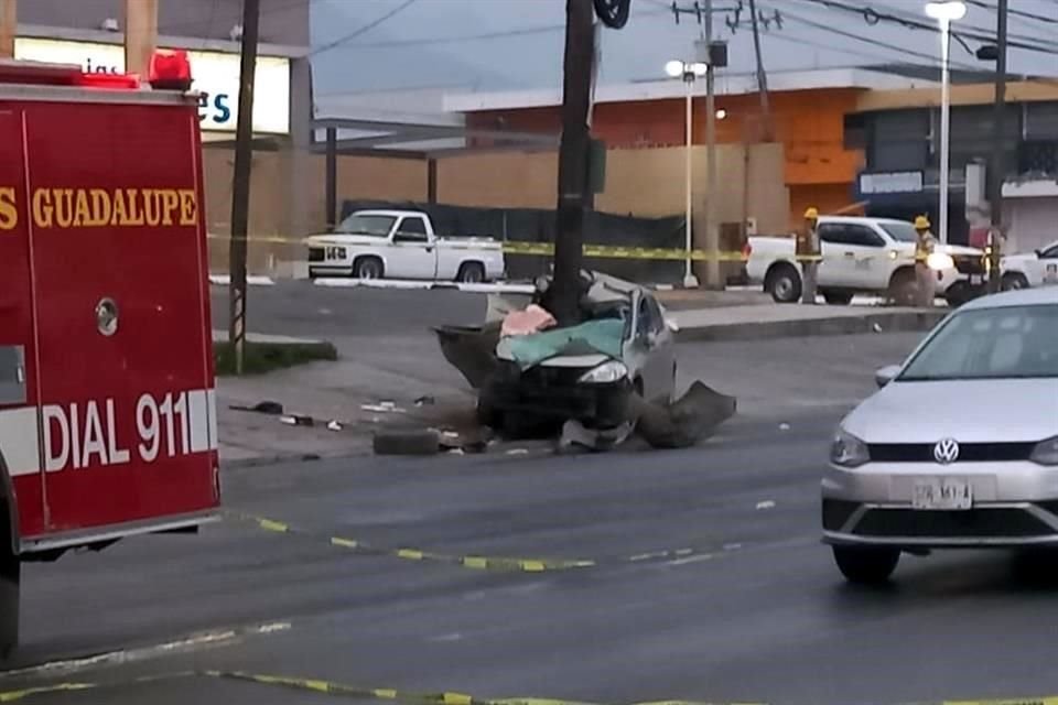 El accidente se registró en la Avenida Juárez, casi esquina con la Avenida Zertuche.