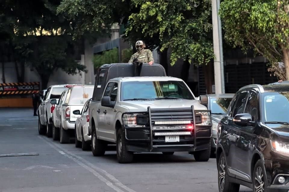 En la zona también se encontraban integrantes de la Agencia de Investigación Criminal (AIC).