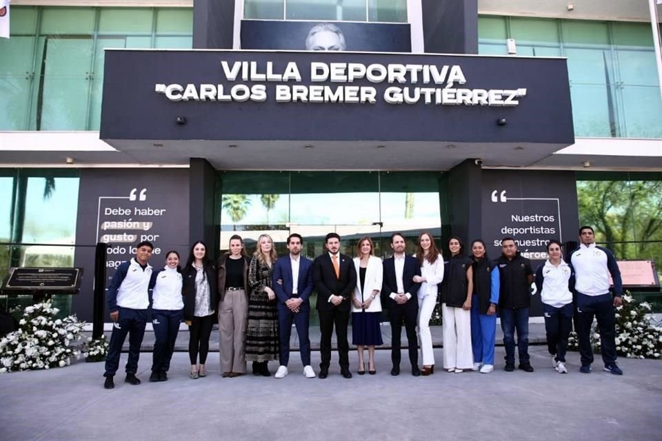 La Villa Deportiva del Inde lleva desde este jueves el nombre del empresario regio Carlos Bremer Gutiérrez.