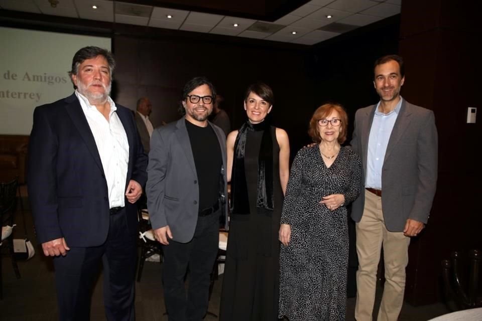 David Galindo, Patricio Serna, Mónica Sánchez-Rubio, Mónica Montemayor y Carlos Villarreal