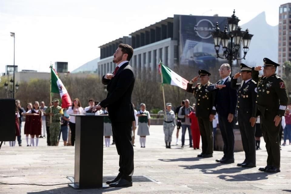 Samuel García, Gobernador de Nuevo León, encabezó el evento.