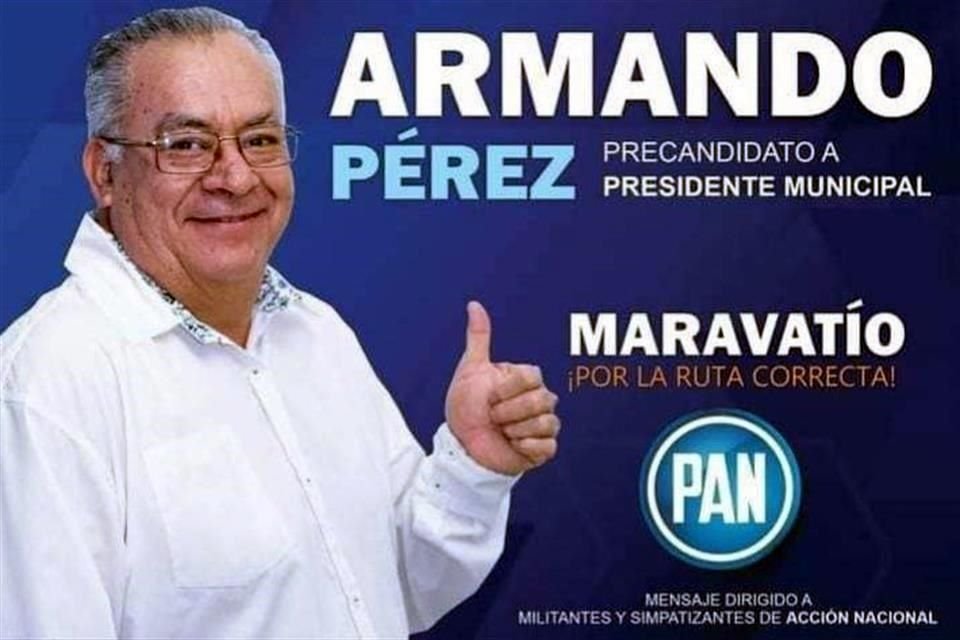 Armando Pérez Luna, precandidato del PAN a la Alcaldía de Maravatío.