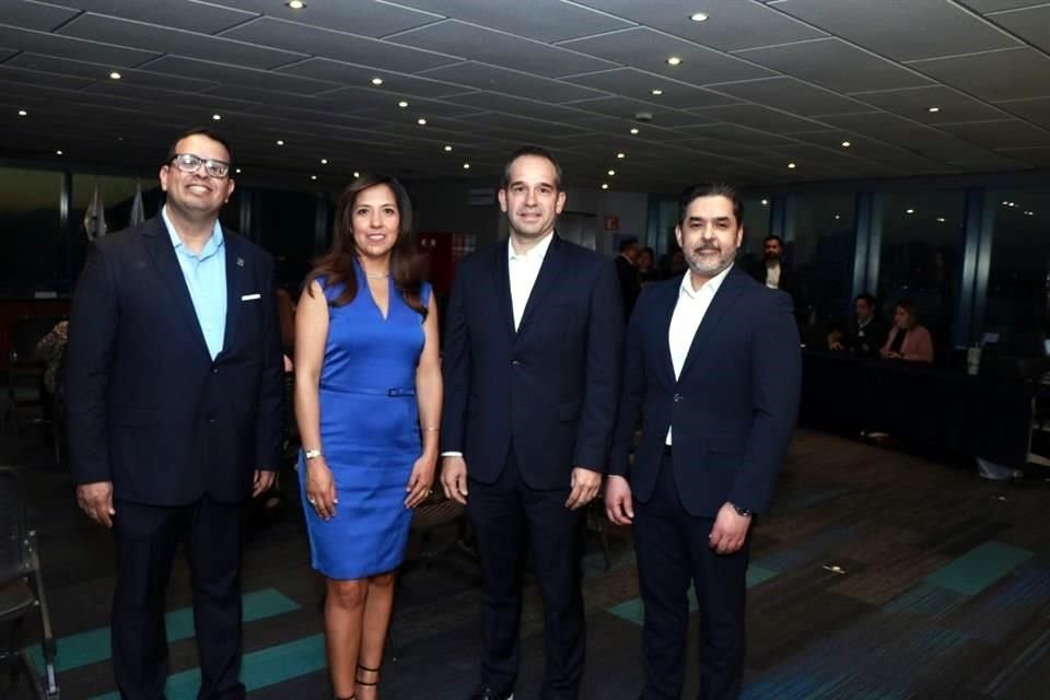 Rodolfo González, Norma Moreno, David Valdés y Mauricio Medina