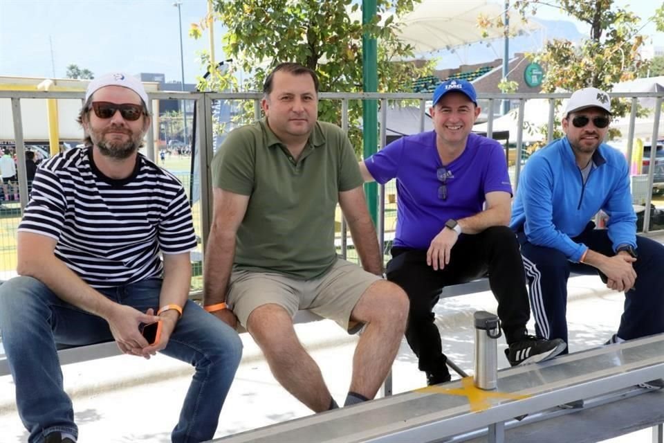 Marcelo García, Jesús Fernández, Eduardo de Hoyos y Guillermo Cuevas
