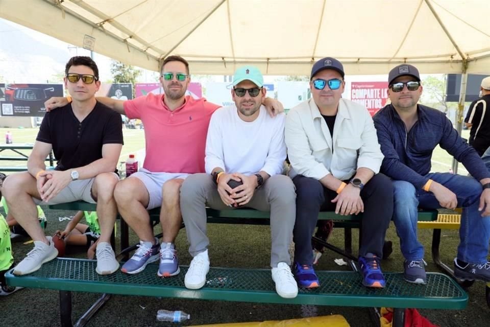 Diego Calderón, Graciano Cantú, Carlos Soto, Héctor Aguirre y Daniel Ruiz