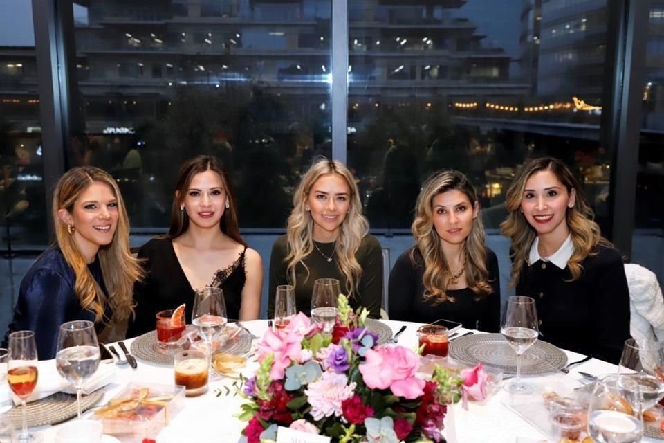 Jéssica Garza, Tania Ramos, Janet Vera, Mara Martínez y Rocío Baca